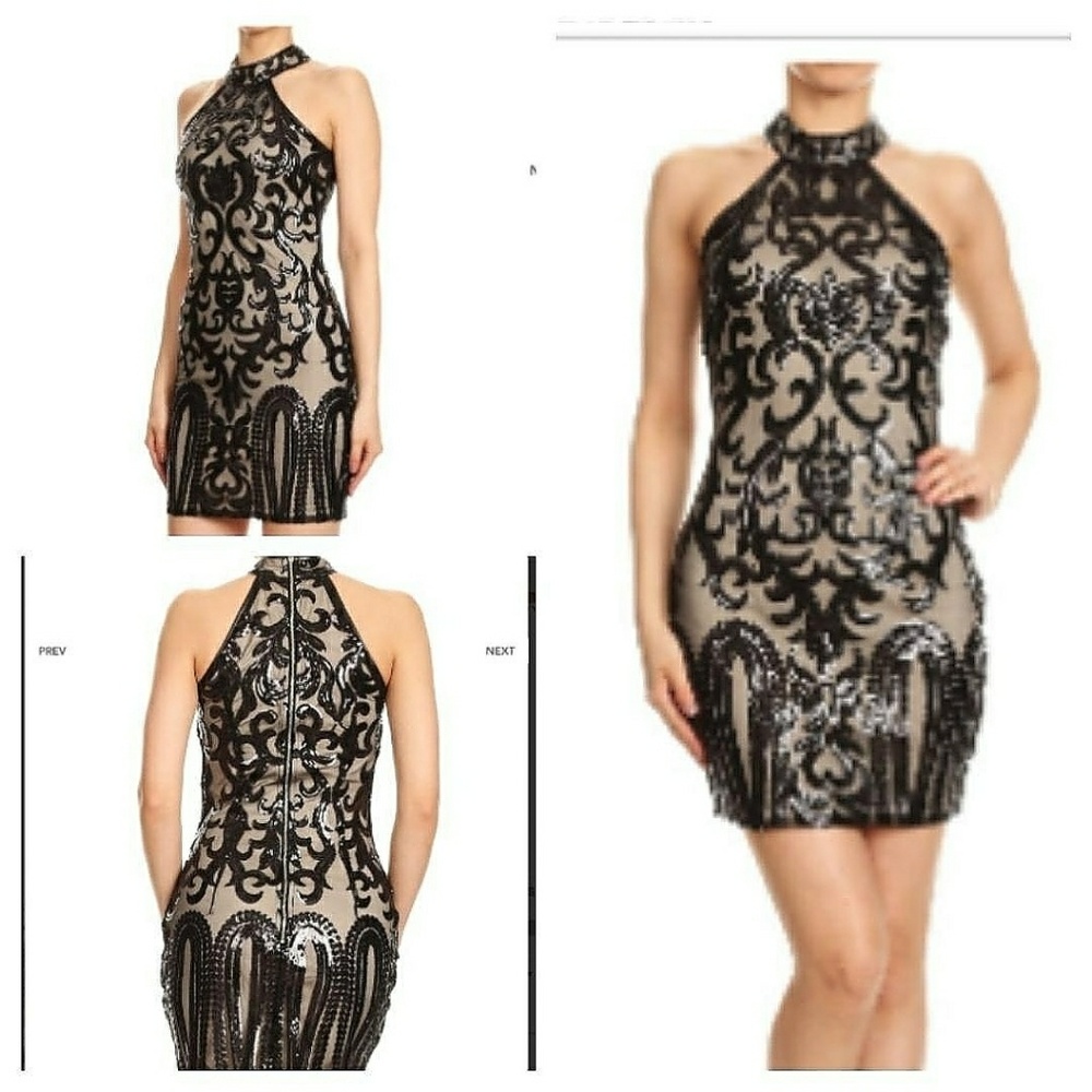 Detailed Black Dress